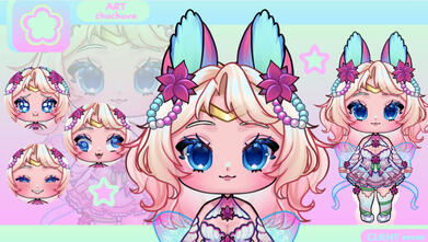 @eevee : foi INCRÍVEL trabalhar com ela. Ela foi extremamente paciente comigo e foi muito atenciosa aos detalhes, ajudando a fazer com que o design não ficasse tão carregado como um chibi. Ela foi EXTREMAMENTE proativos com suas atualizações e terminou de