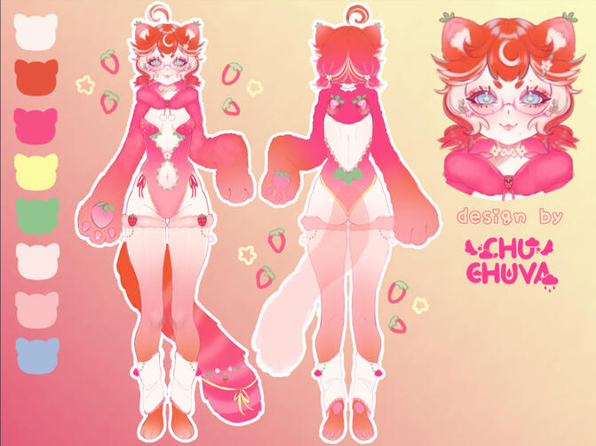 red panda strwaberry adopt