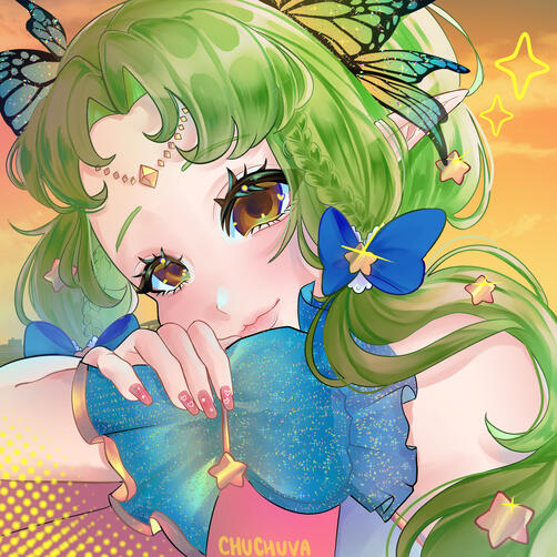 @yuukasan_: Uma artista tão doce e maravilhosa! Gostei muito de trabalhar com ela, e a obra ficou absolutamente linda! Tudo foi feito muito rapidamente, incluindo as revisões. Ela compartilhou todas as etapas do processo, e a comunicação foi super confortá